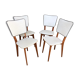 Lot de 4 chaises skai