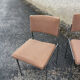 Lot de 4 chaises en métal chromé