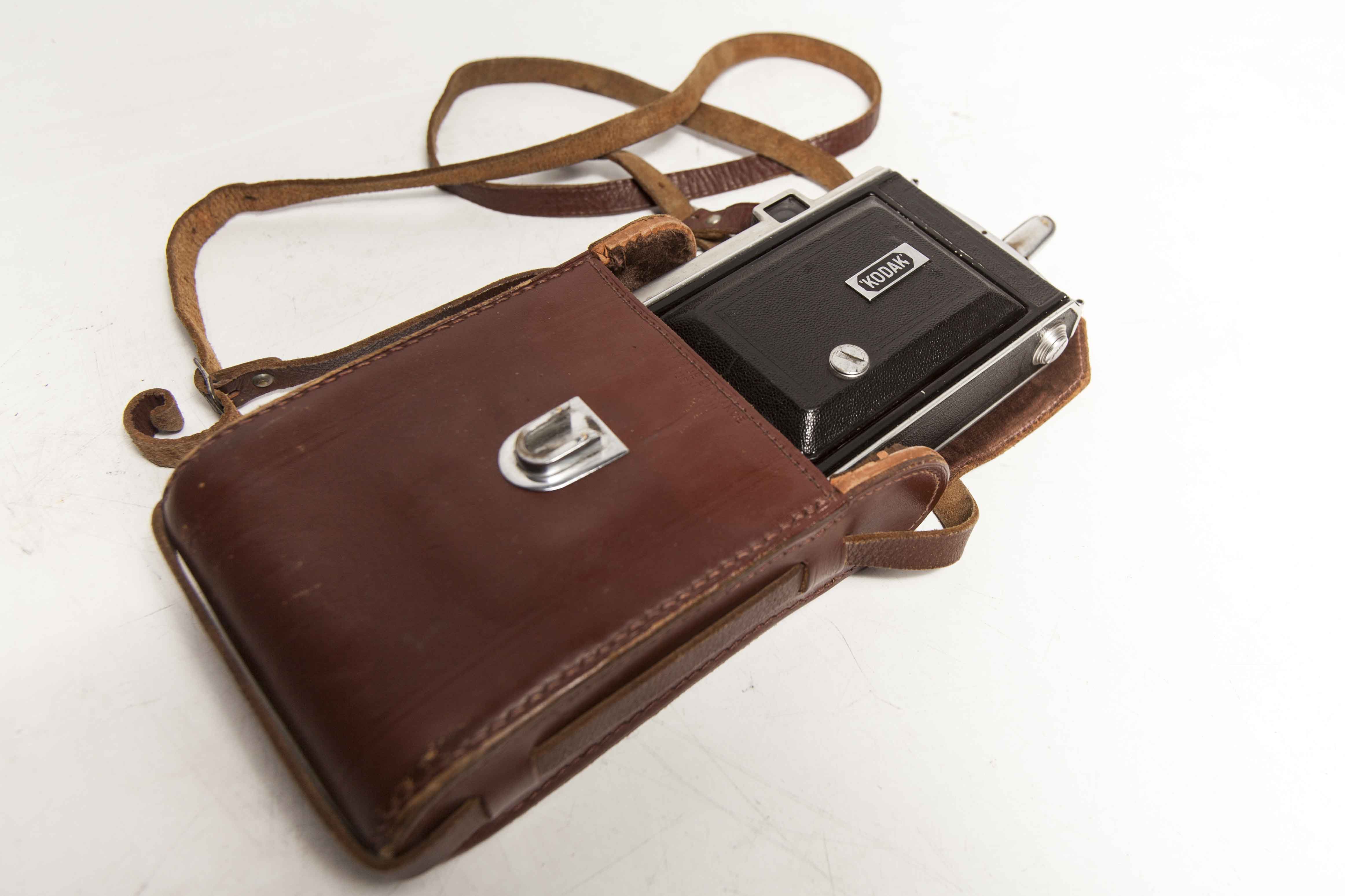 Camera Kodak Folding 620 bellows leather 1950