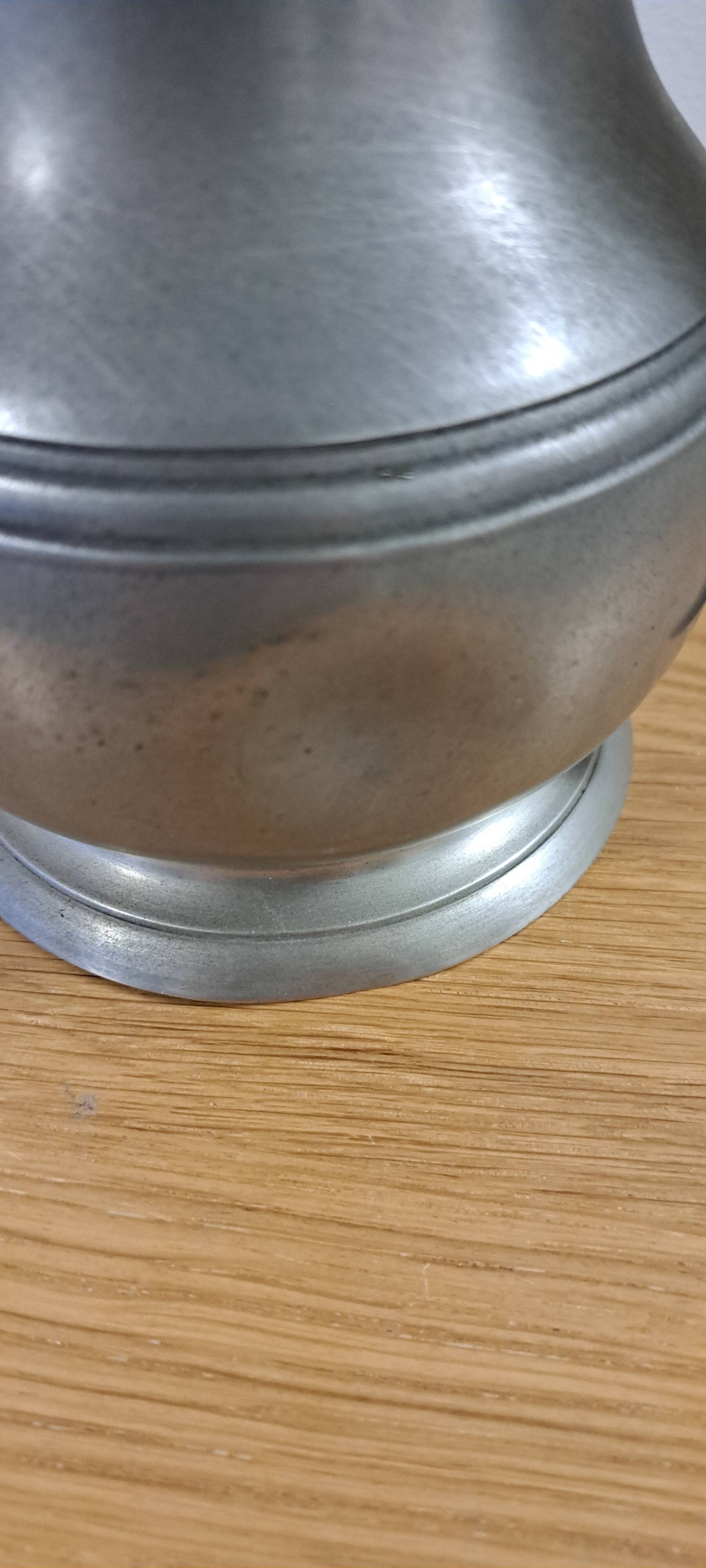 Large real pewter pitcher