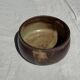 A small stoneware bowl, brown exterior, speckled grey interior D15