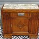 Ancien buffet en chêne et marbre, époque et style Art Déco
