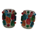 Pair of 70s Rainbow tealight holders