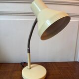 Pale yellow metal desk lamp