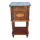 Bedside table in wood marquetry from the 19th century