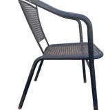 12 fauteuils en fer forgé des années 60