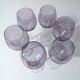 17 amethyst crystal glass goblets