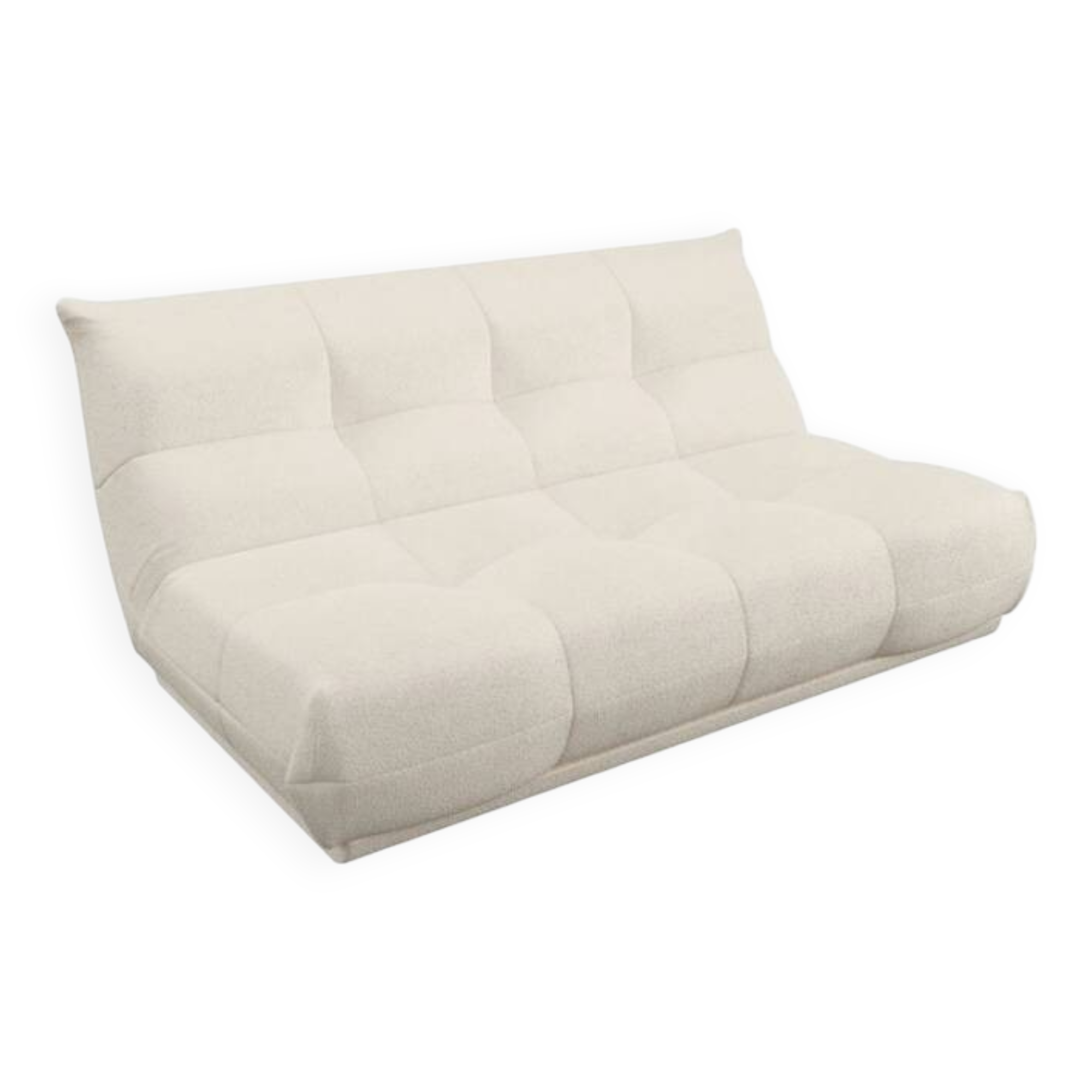 SIA white bouclette designer sofa