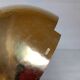 Large hammered brass candlestick silversmith Holemans Brussels