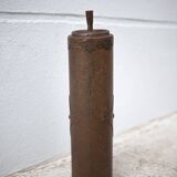 Vintage standing ashtray, push ashtray, brutalist ashtray, metal ashtray, end of sofa