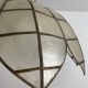 Suspension vintage en nacre et laiton