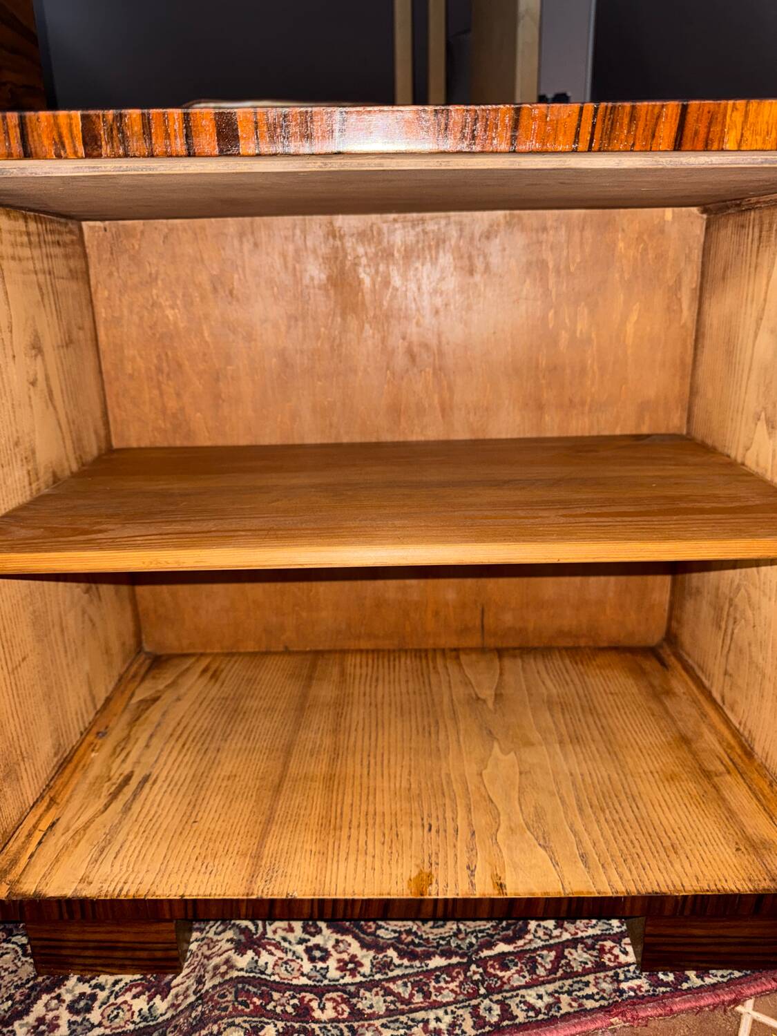 Art Deco Bar Cabinet – asymmetrical form – Poland, 1930s