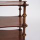 Etagere/shelf with 3 shelves - mahogany - turned columns - wheels - 19th century