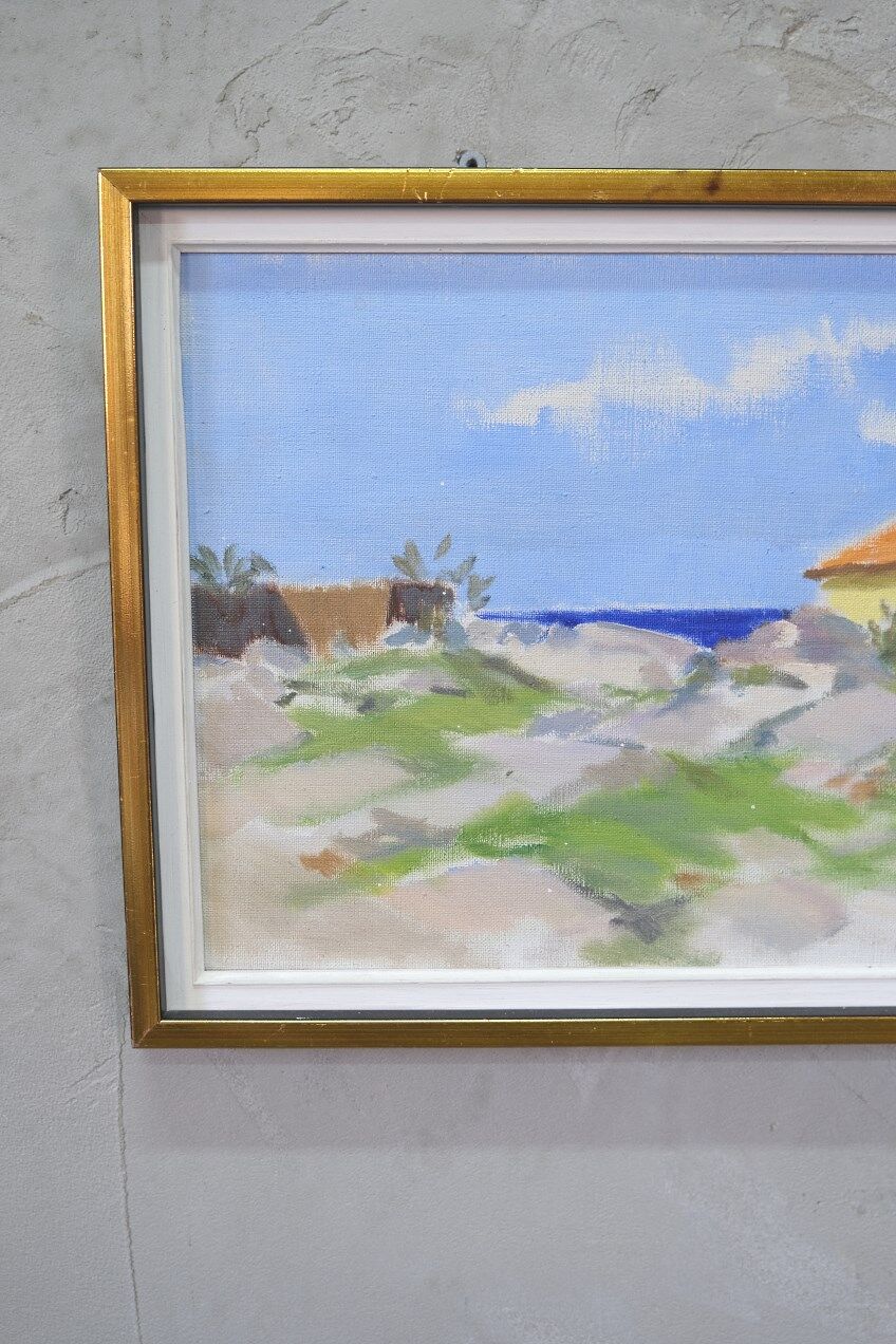 Ragnar Lindquist, Swedish Modern Landscape, 1960s, Oil on Canvas, Framed