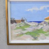 Ragnar Lindquist, Swedish Modern Landscape, 1960s, Oil on Canvas, Framed