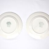 2 English plates, hand-engraved