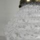 Art Deco pendant lamp with a hexagonal stepped glass shade, 1930s
