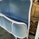 Bed basket Louis XV blue velvet