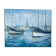 Marine, oil on canvas "Bâteaux les sables d'Olonne" signed Rossini