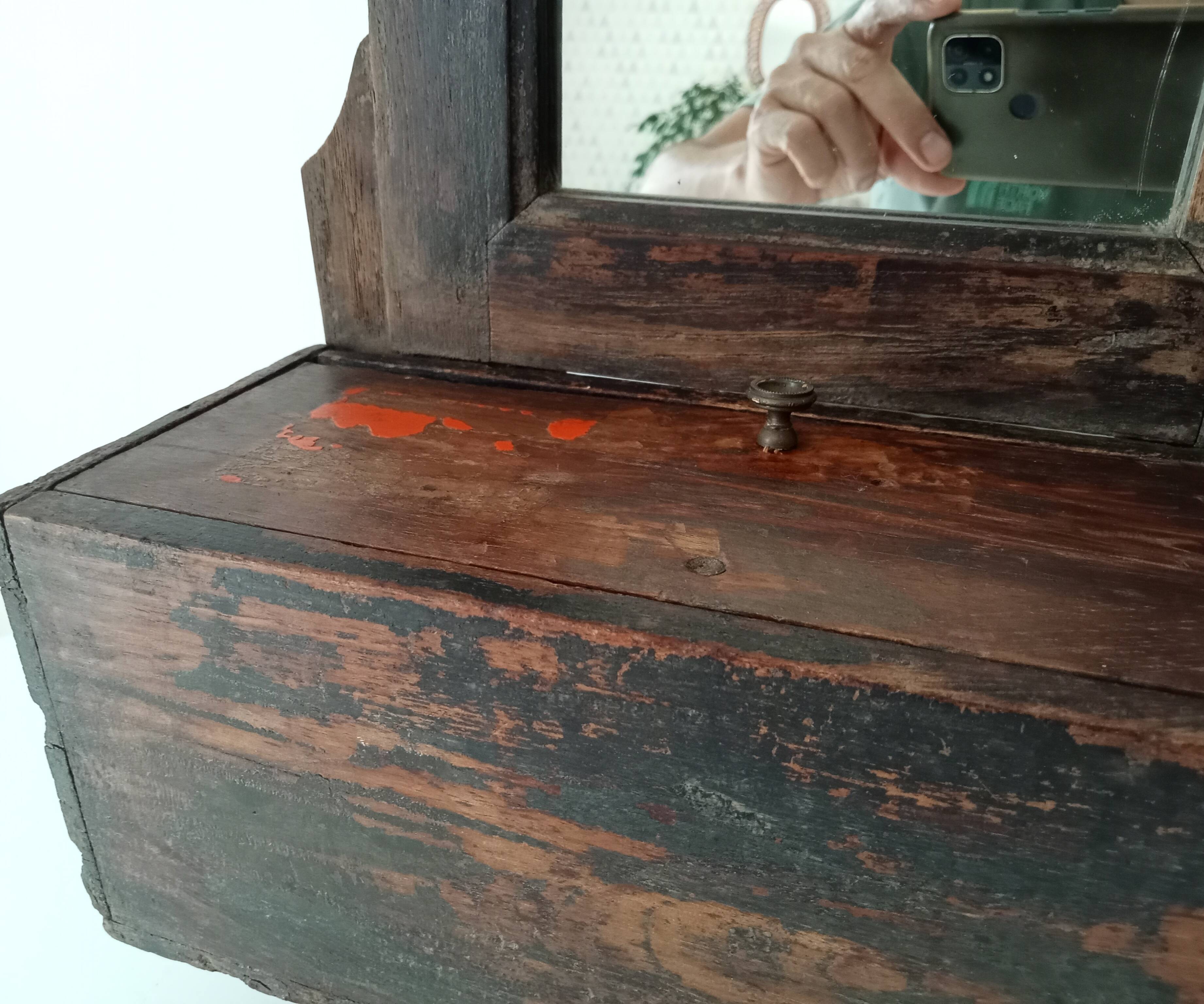 Antique Hindu barber's mirror