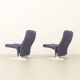 Pair of Concorde armchairs by Pierre Paulin for Artifort, 1966