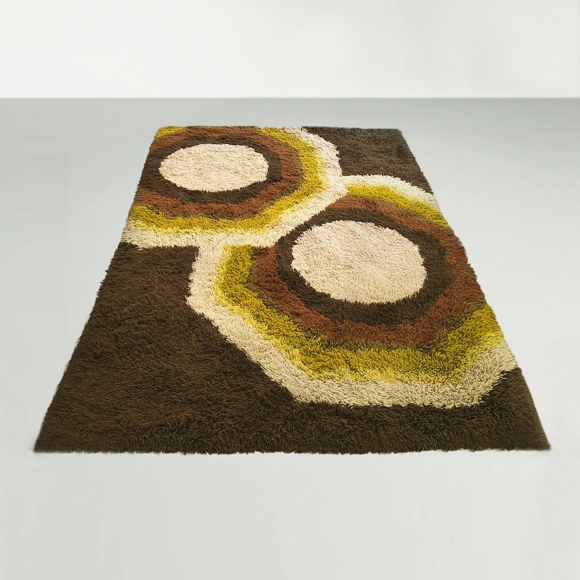 1970s Gorgeous Space Age Luxury Rug by Desso with Original Label.