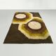 1970s Gorgeous Space Age Luxury Rug by Desso with Original Label.