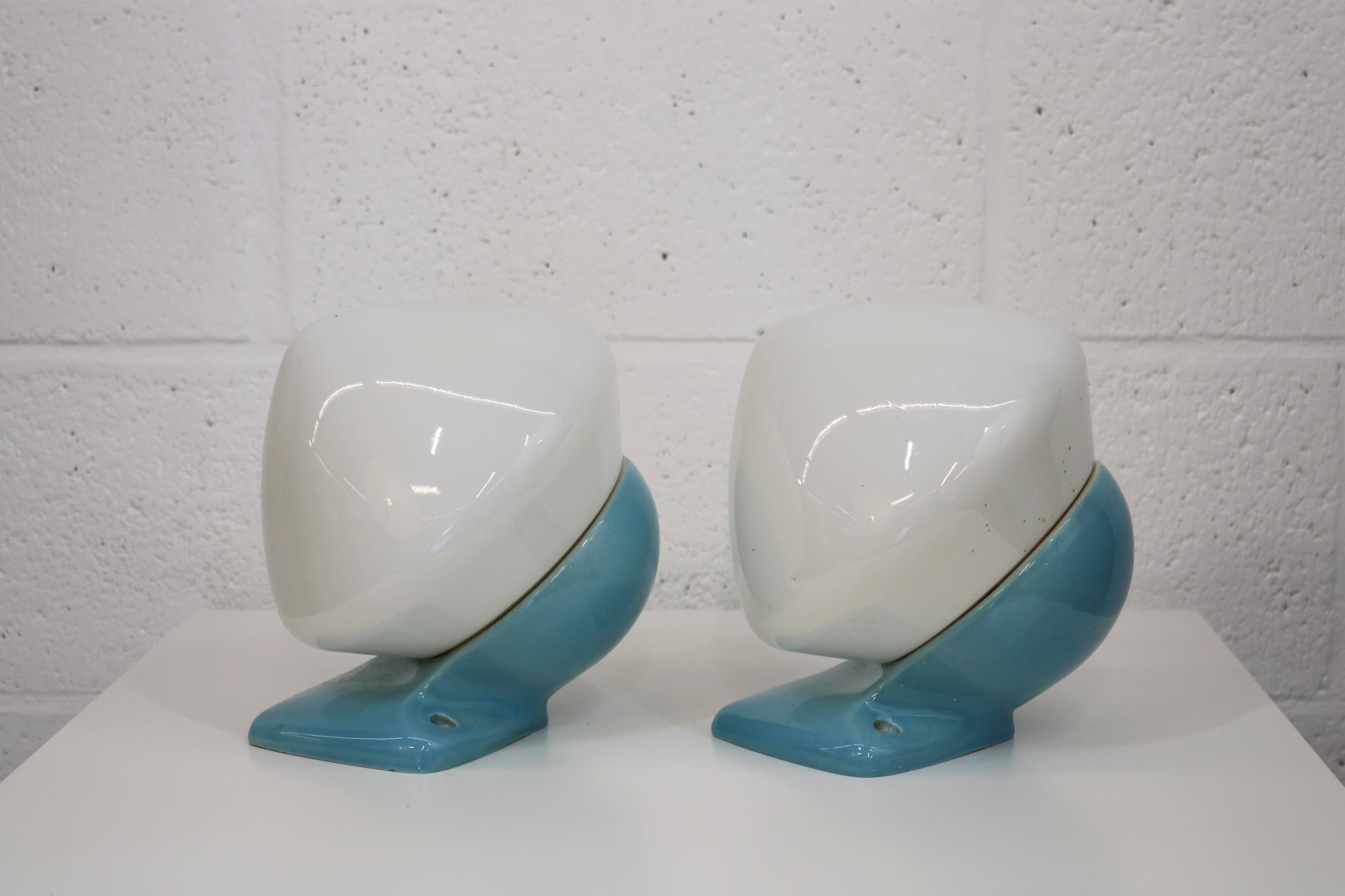 Pair of bathroom wall lamps *** Stig Carlsson *** model 6030 IFÖ