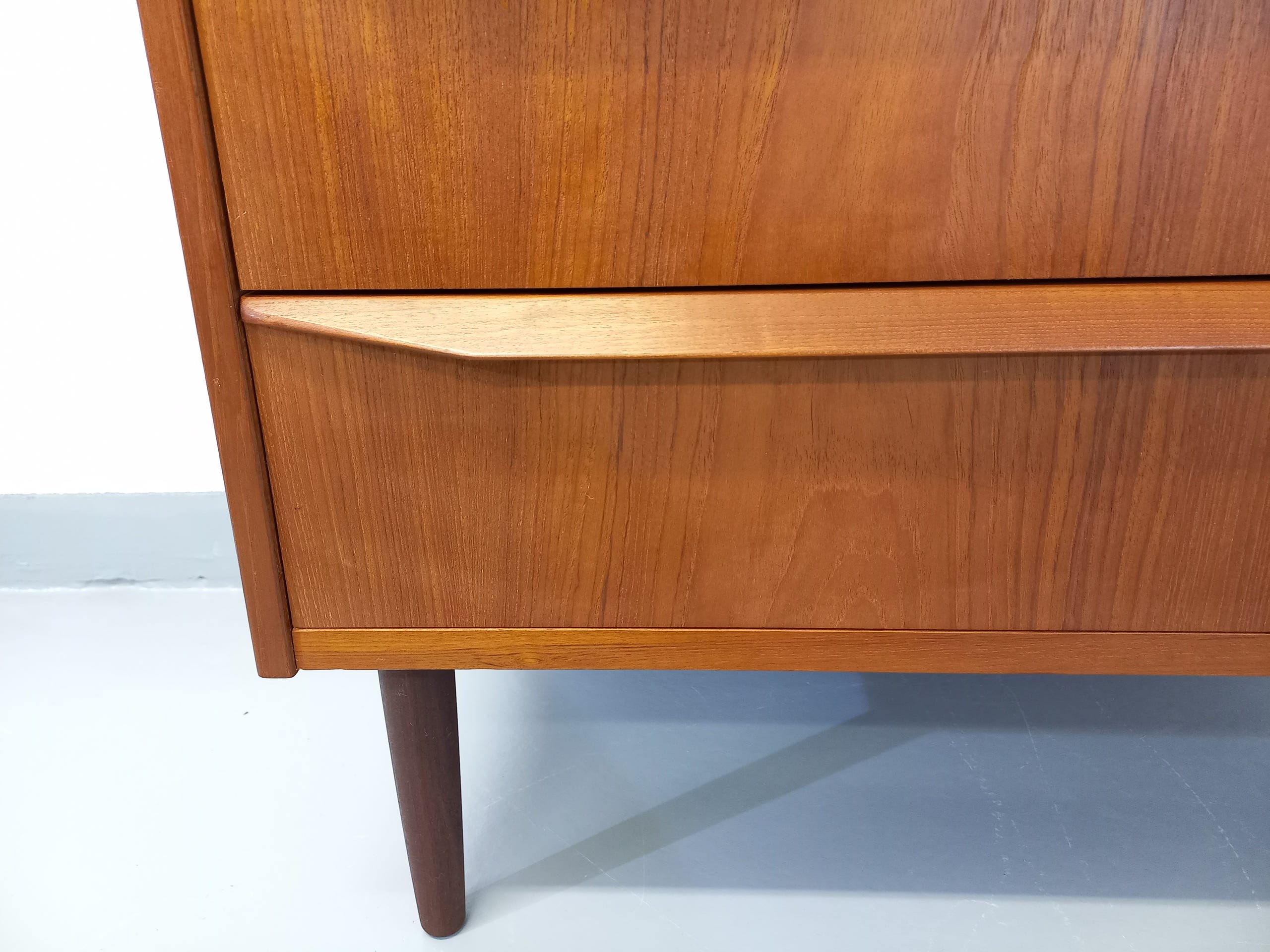 Vintage Scandinavian teak chest of drawers from the 60s