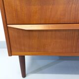 Vintage Scandinavian teak chest of drawers from the 60s