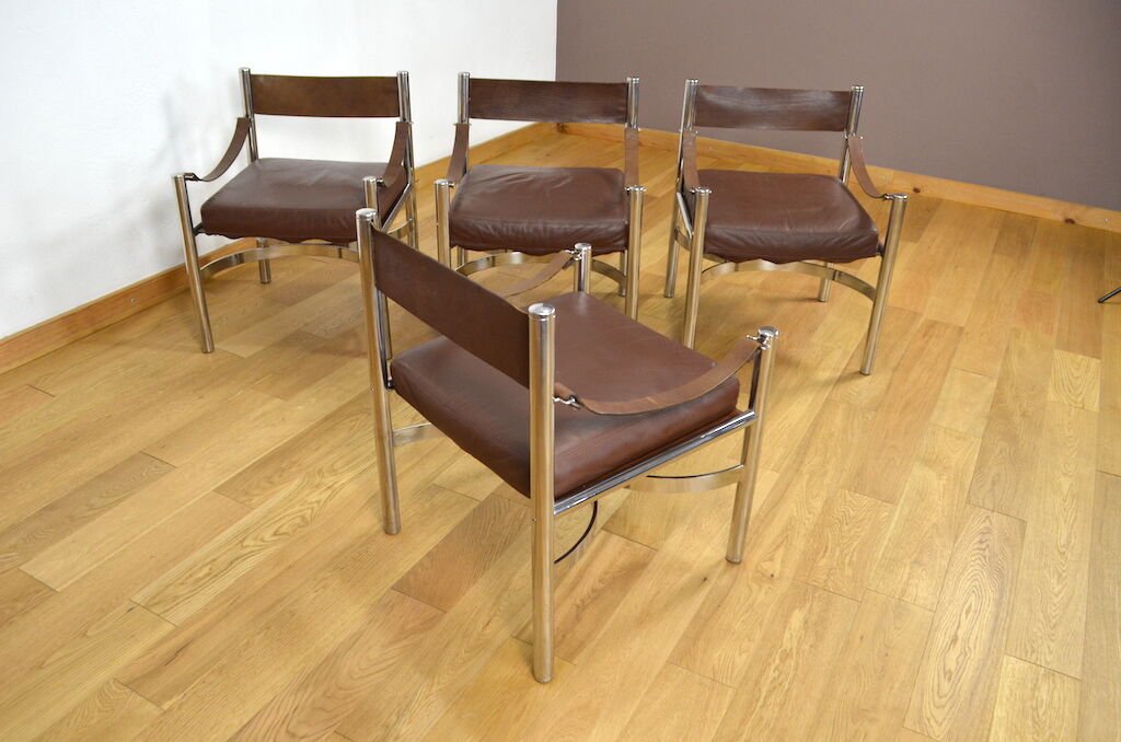 Pair of Vintage Armchairs Edition Dada Industrial Design, Italy 1970
