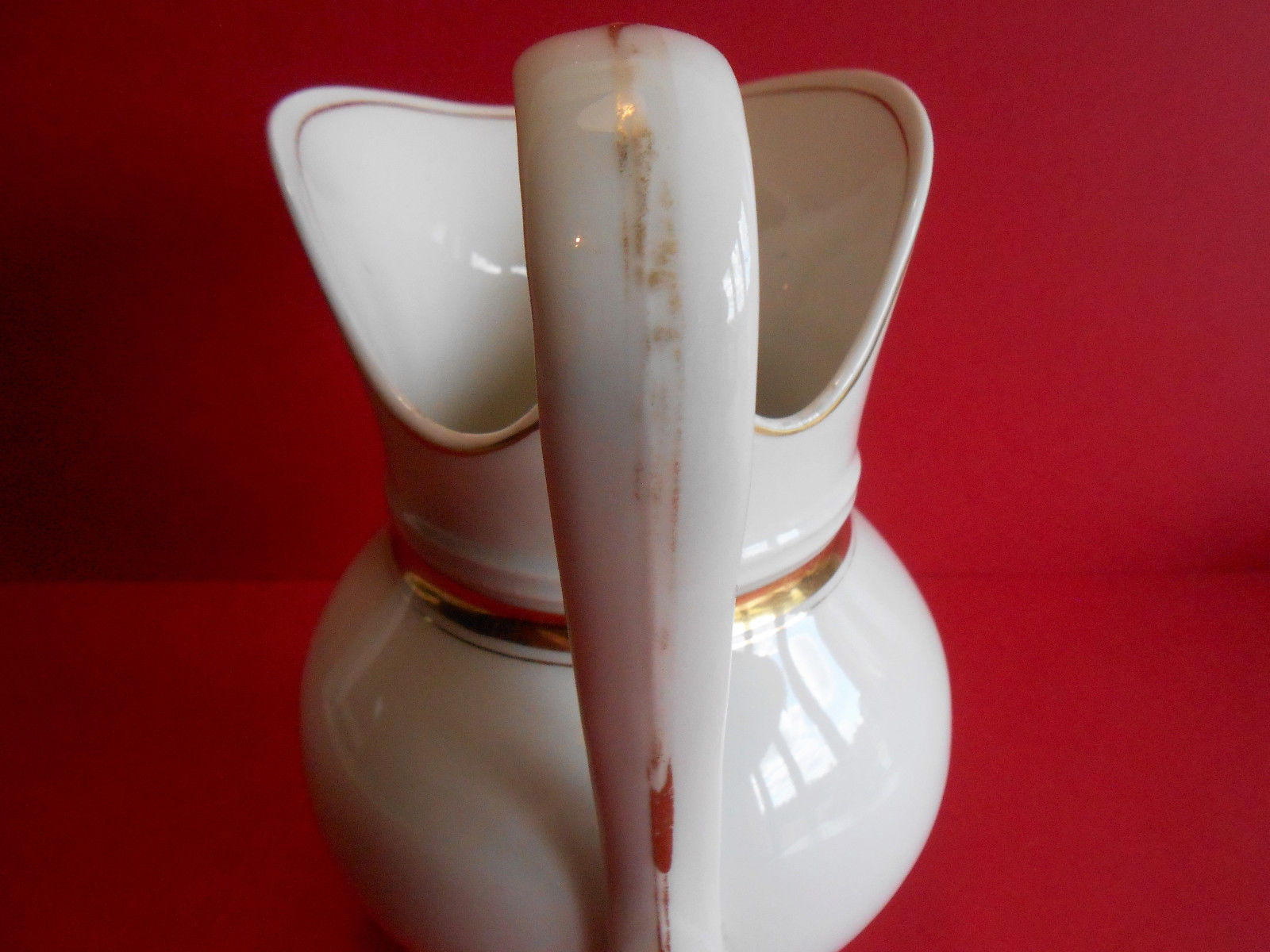 Porcelain white pitcher