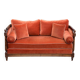 Convertible sofa bed Louis XVI daybed velvet