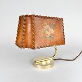 1930s Brass & Parchment Table Lamp