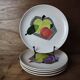 5 Villeroy and Boch hand painted dessert plates