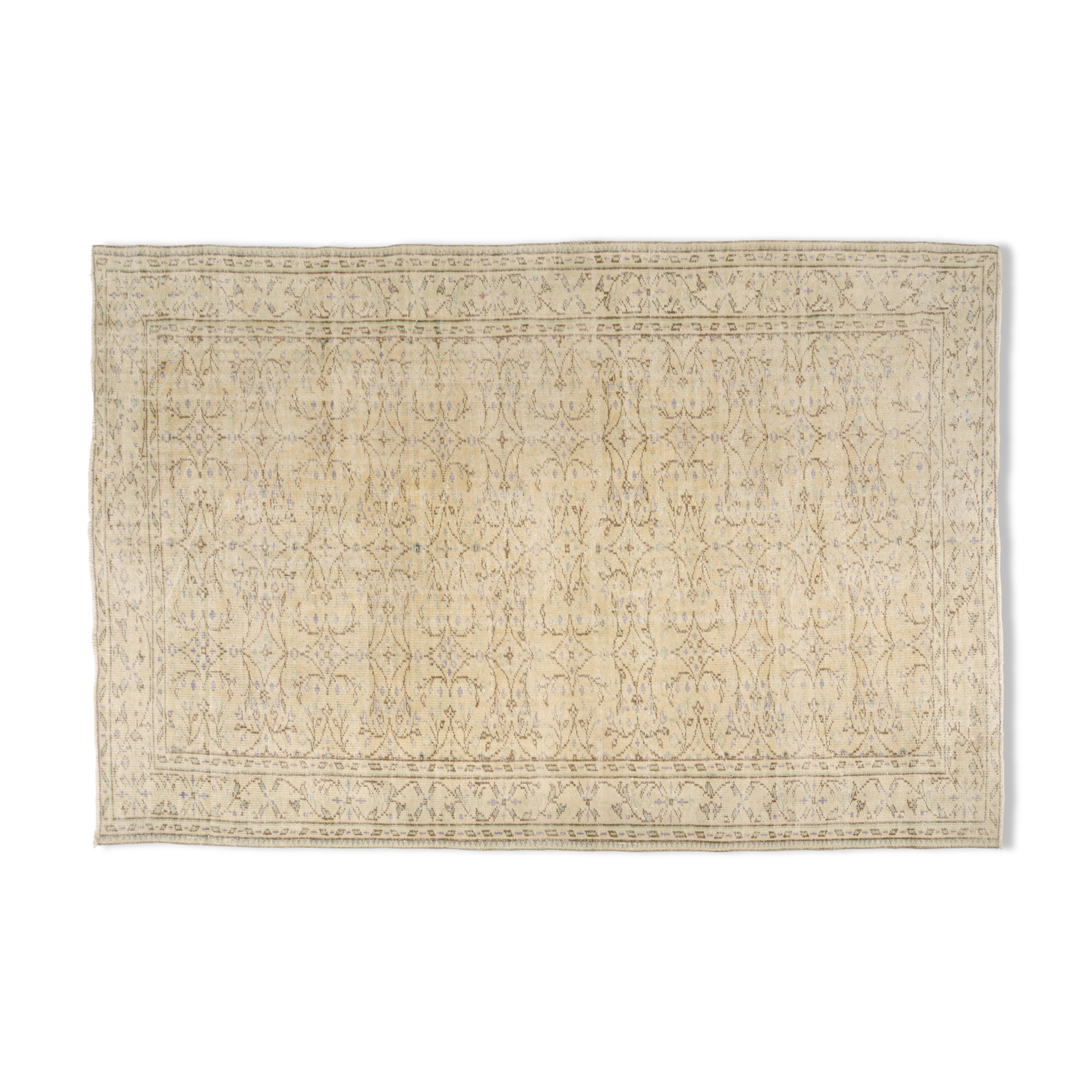 Handknotted Floral Oushak Rug