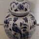 Vintage Delft Vase/Potiche, Hand-Painted and Signed