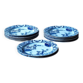 Assiettes plates Creil et Montereau Japon