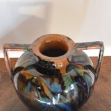 Flamed amphora vase