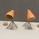 Pink Bronze Table Lamps by Giuseppe Ostuni for Oluce, 1950s, Set of 2