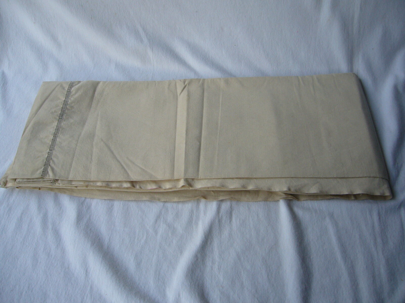 Embroidered antique linen sheets
