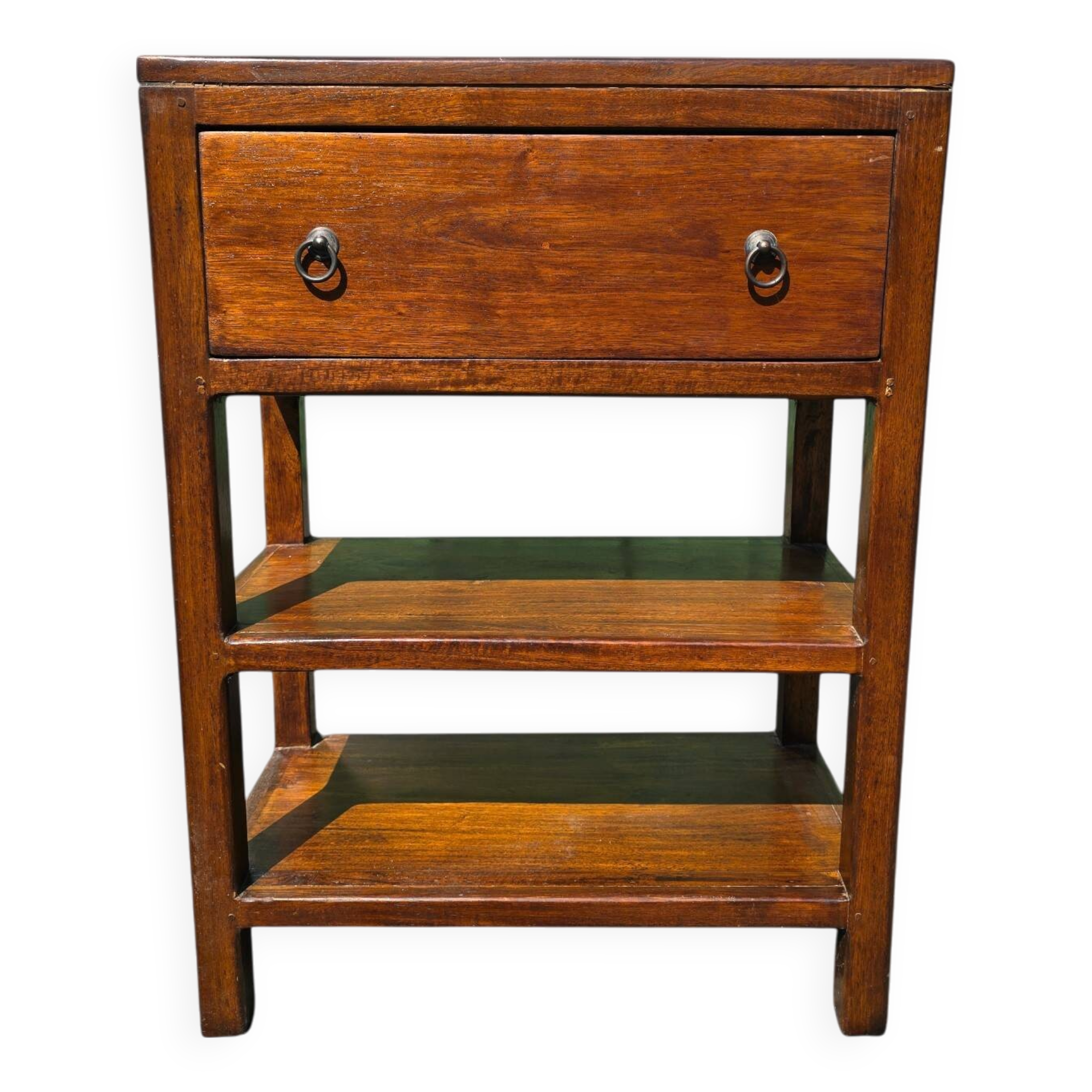 Solid wood bedside table