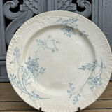 Large Magenta Creil and Montereau dish