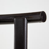 Postmodern style metal framed chair