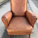 Armchair club feet compass vintage design Annees 50