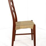 Set of 4 Arne Wahl Iversen for Glygnore papercord chairs