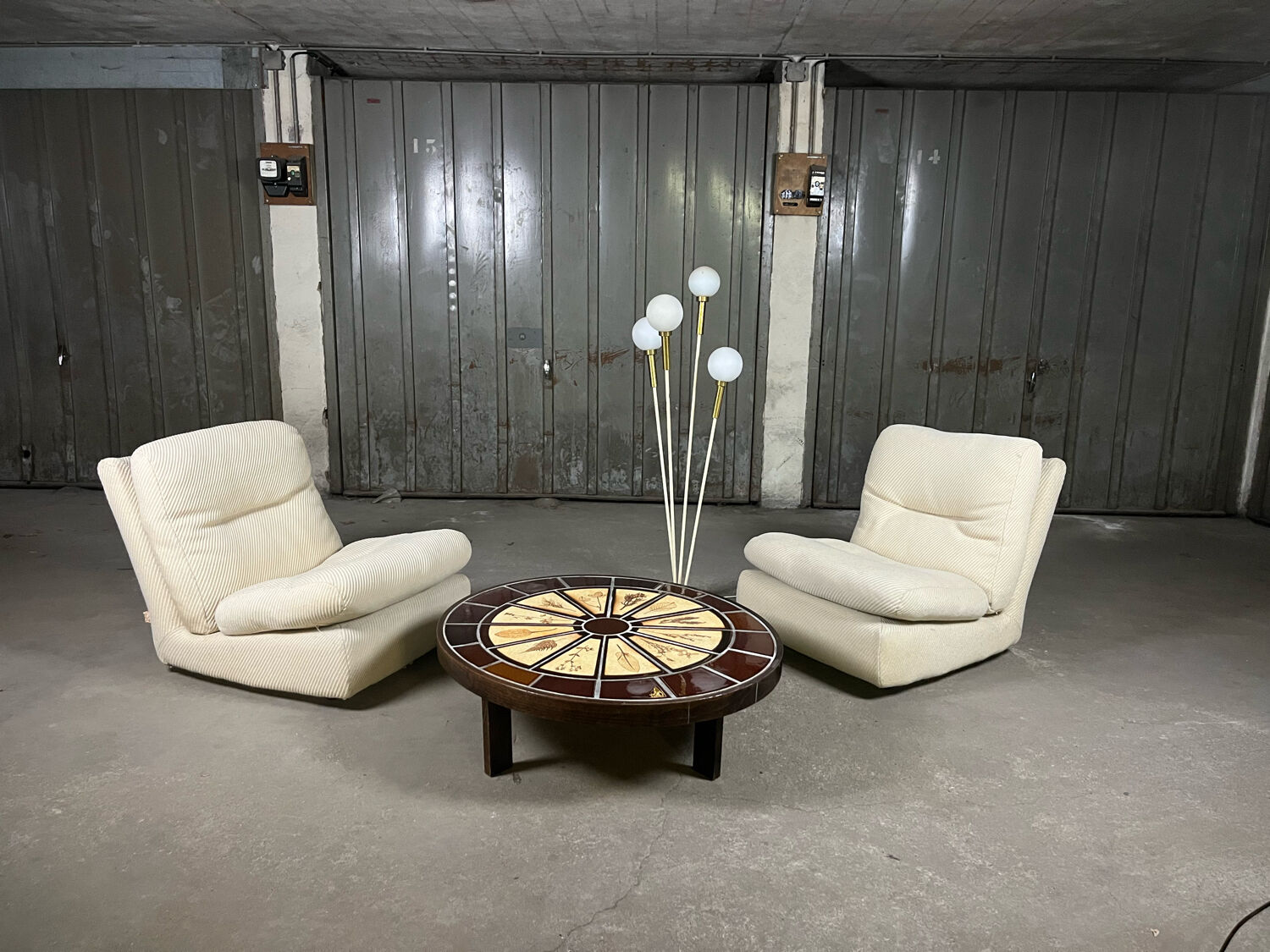 Paire de chauffeuses Michel Ducaroy, Ligne Roset 1970