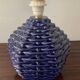 Vintage enameled ceramic lamp base from the 70s