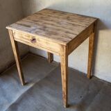 Small vintage desk made of solid wood.