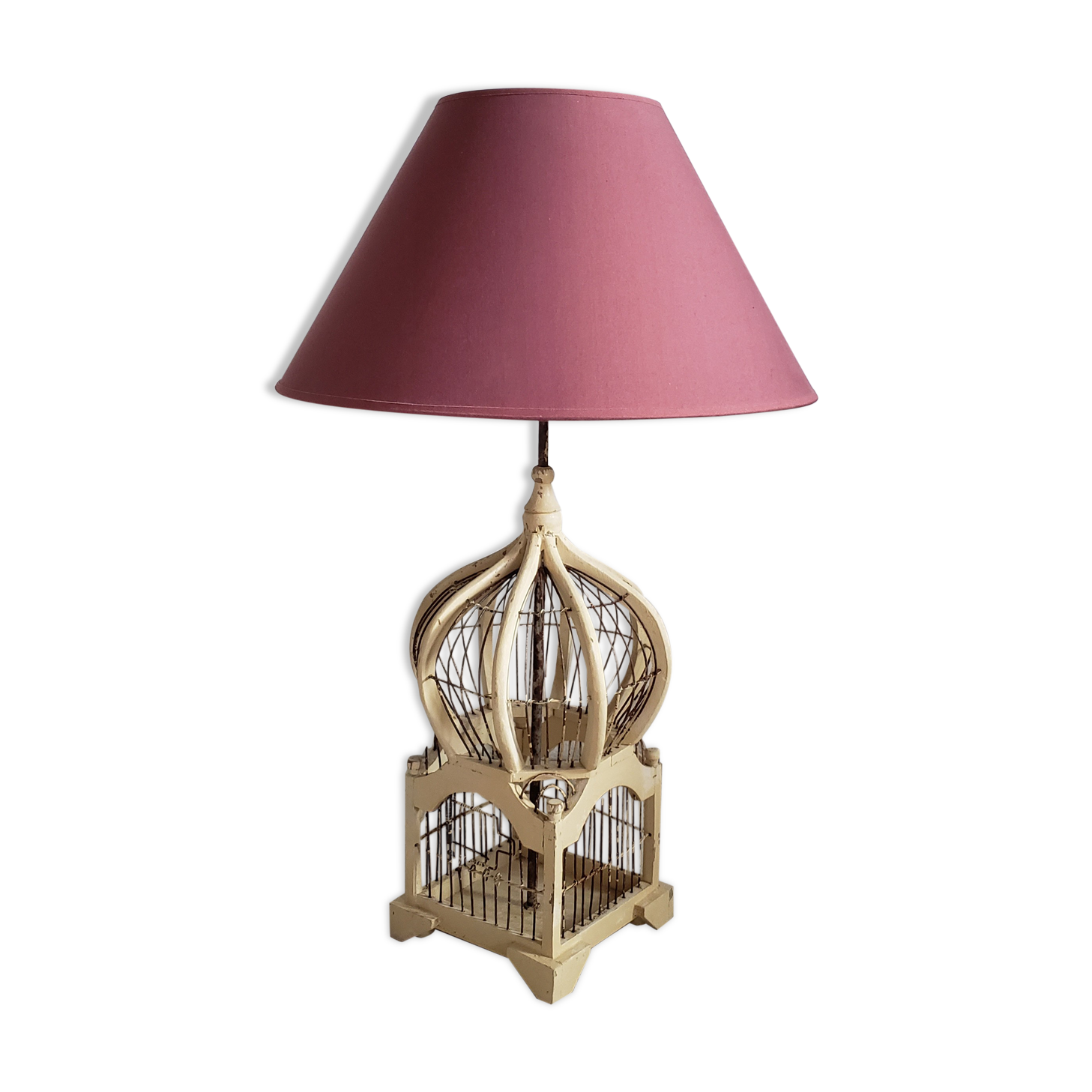 Vintage cage lamp